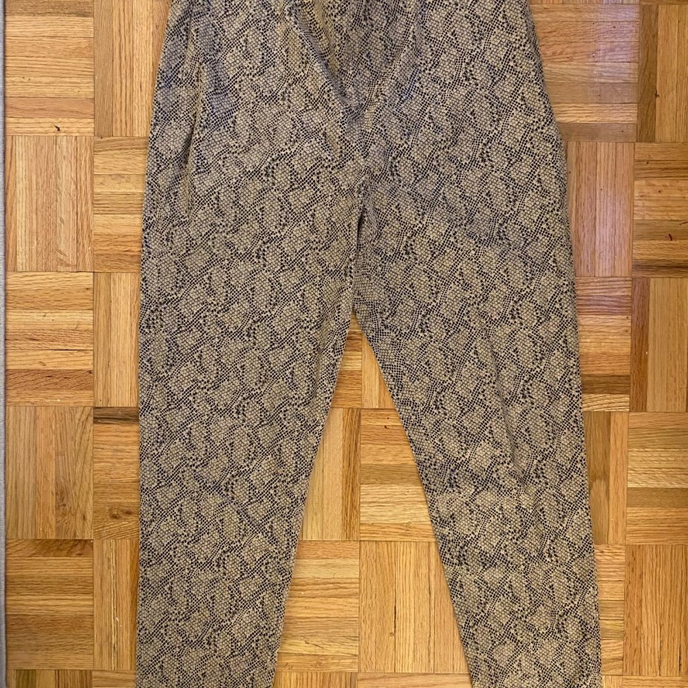 Zara High Rise Snakeskin Leggings | Size L
